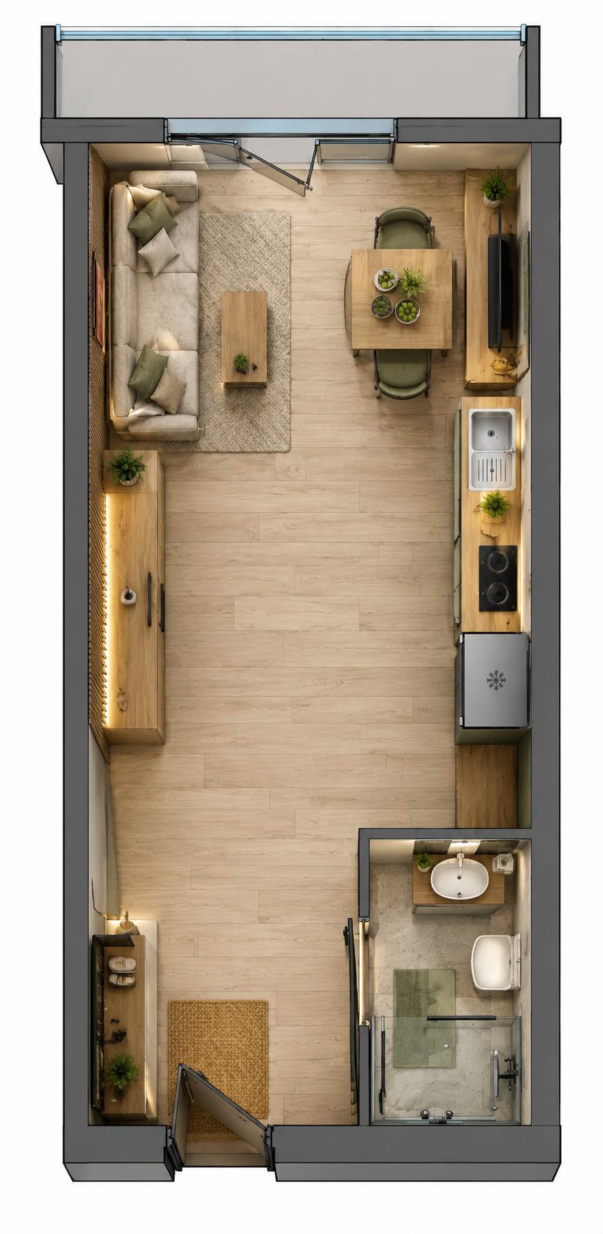 1-комн. квартира, 25 м² — фото 5