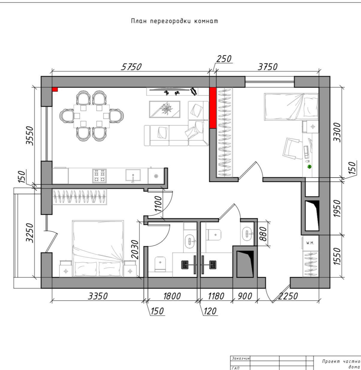 3-комн. квартира, 70 м² — фото 3