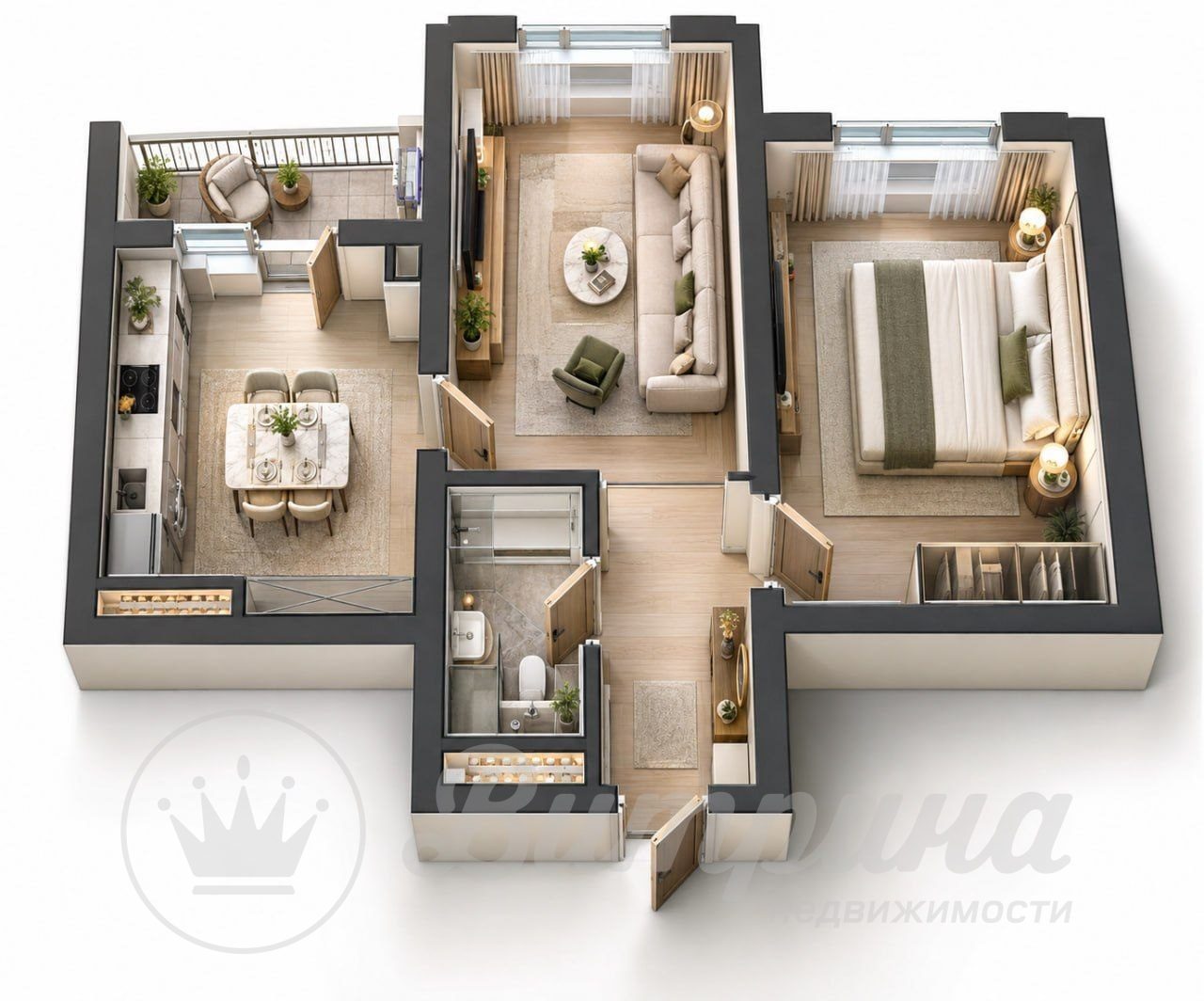 2-комн. квартира, 40 м² — фото 8